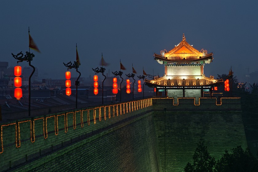 City Wall. Defensive Tower. Xi'an. .