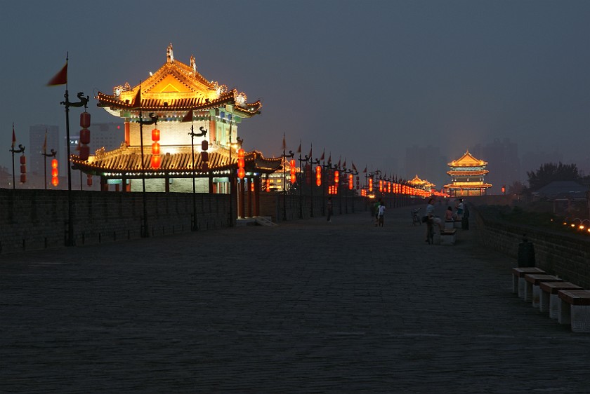 City Wall. Defensive Tower and Watch Tower. Xi'an. .