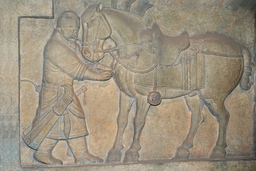 Forest of Steles Museum. Relief Panel. Xi'an. .