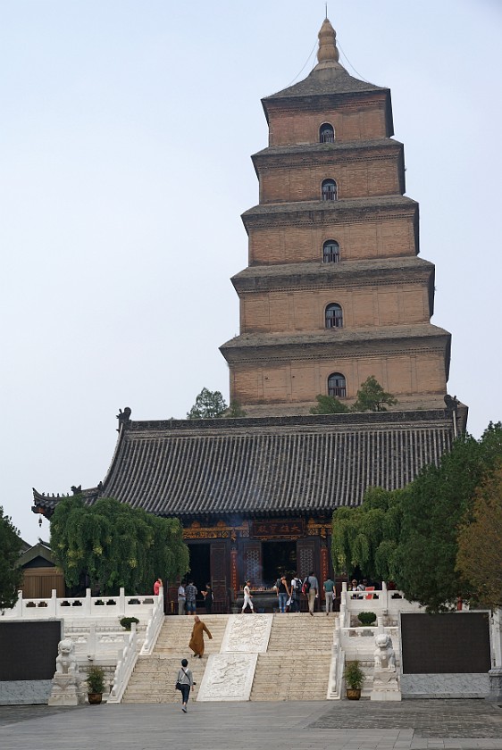 Big Goose Pagoda. Pagoda and Temple. Xi'an. .