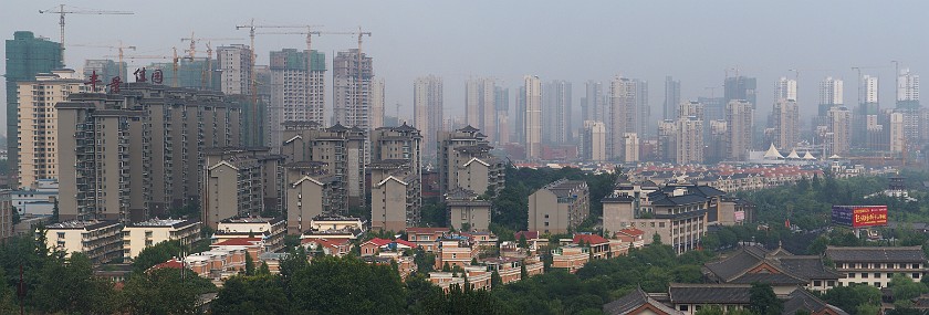 Big Goose Pagoda. Skyline View from the Top of the Pagoda. Xi'an. .
