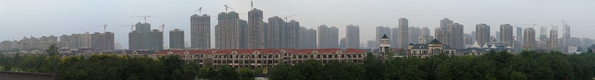Tang Dynasty Paradise. Skyline View from Tower. Xi'an. .