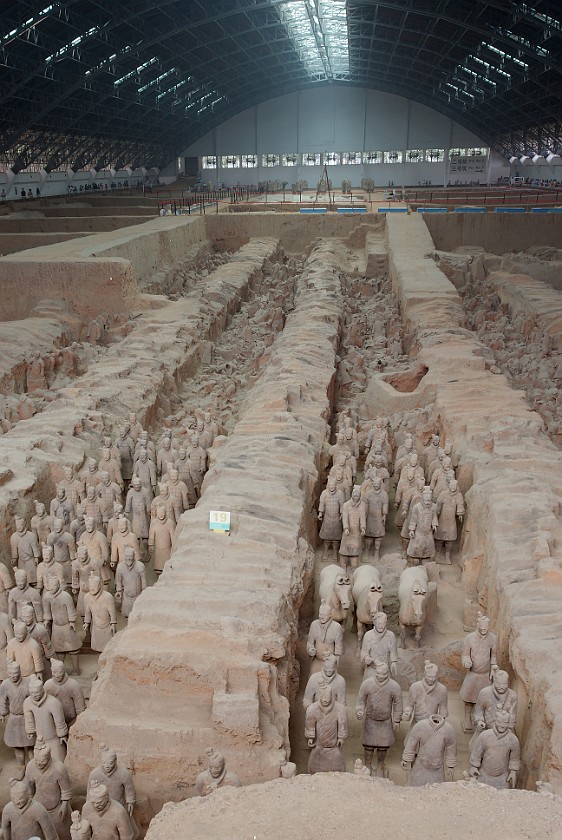 Army of Terracotta Warriors. Pit 1. near Xi'an. .