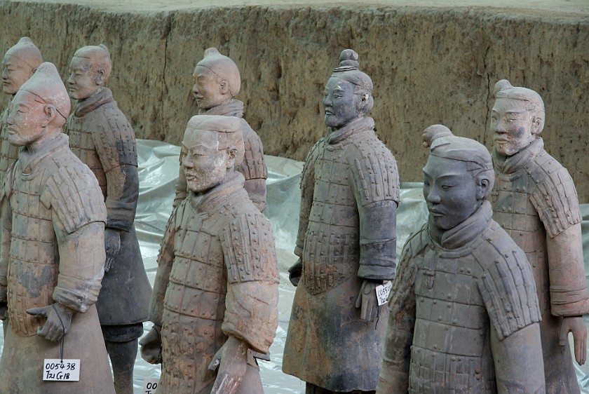 Army of Terracotta Warriors. Soldiers. near Xi'an. .