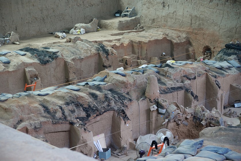 Army of Terracotta Warriors. Excavation Site. near Xi'an. .