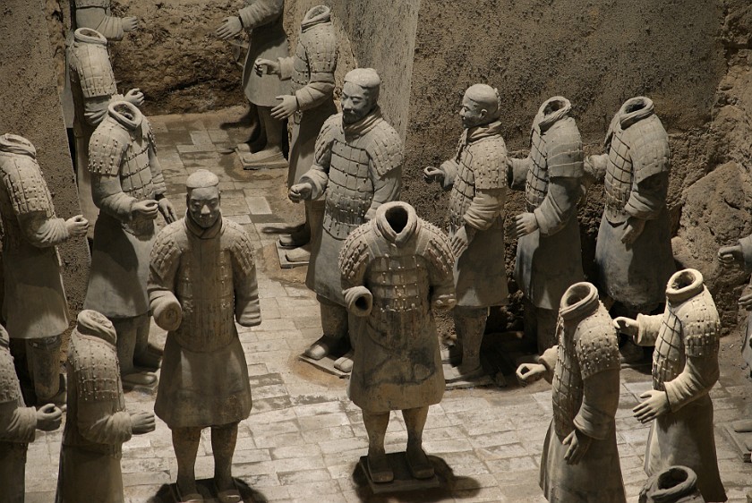 Army of Terracotta Warriors. Soldiers. near Xi'an. .
