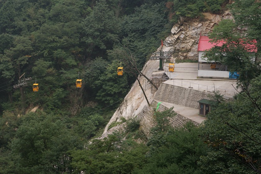 Shanxi Taiping Forest Park. Cable Car. near Xi'an. .