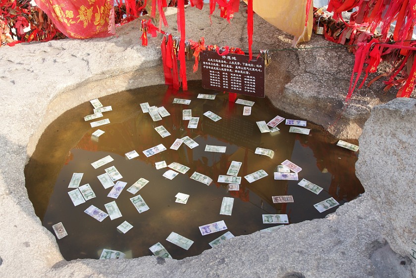 Hua Shan. Pool with Banknotes at the South Peak. near Mengyuan. .
