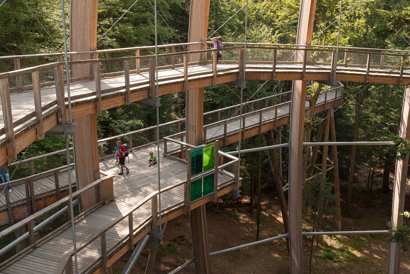 Tree Top Walk at the National Park Center Lusen. Entry to the dome. near Neuschönau. .