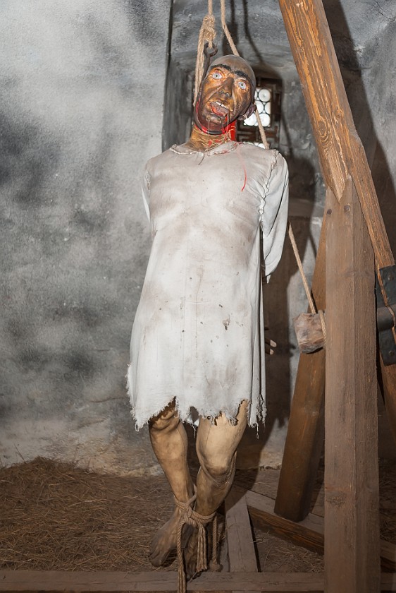 Loket Castle. Meat hook gallows. Loket Nad Ohre. .