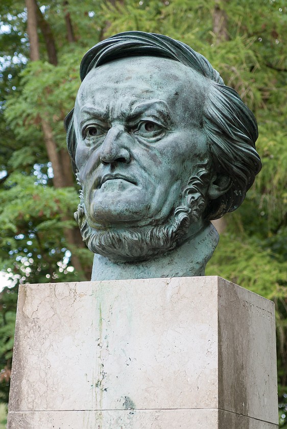 Bayreuth Festival. Richard Wagner sculpture. Bayreuth. .