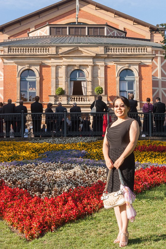 Bayreuth Festival. Portrait in front of the opera house. Bayreuth. .