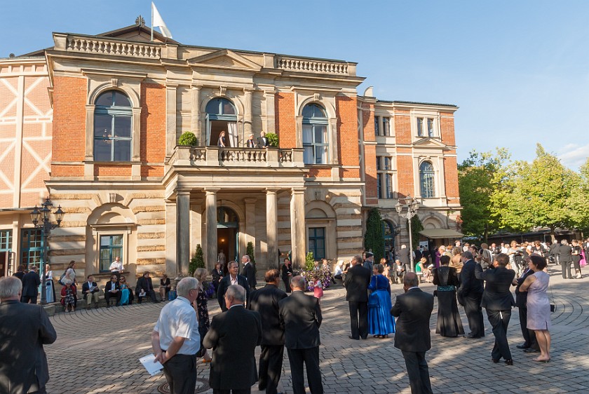 Bayreuth Festival. Portal and balcony. Bayreuth. .