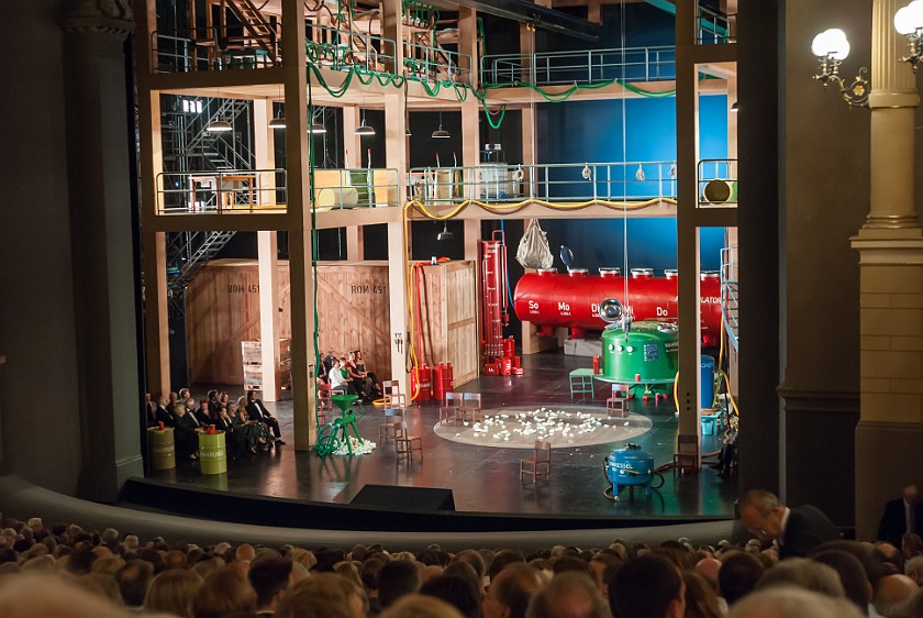 Bayreuth Festival. Stage with Tannhäuser set. Bayreuth. .