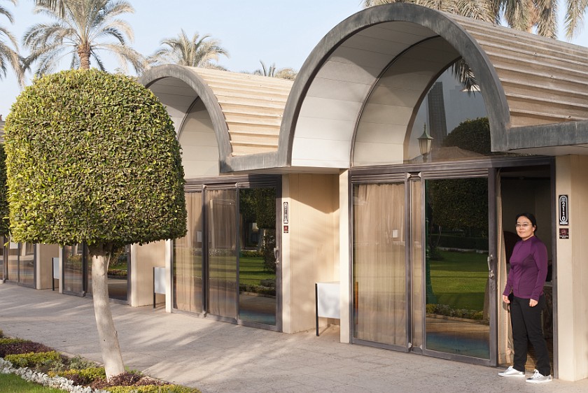 Cairo. Bungalow at the Oasis Hotel. Cairo. .