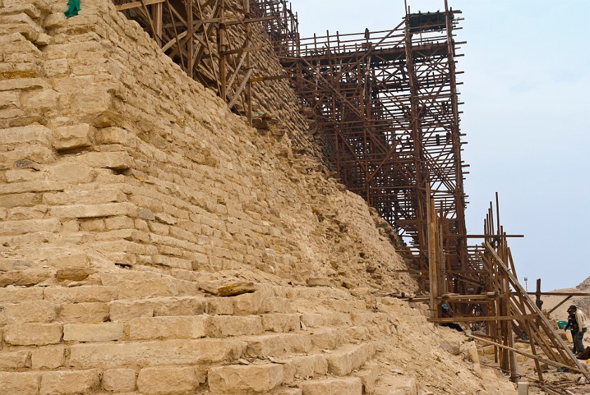 Saqqara. East side of Zoser's Step Pyramid. Saqqara. .