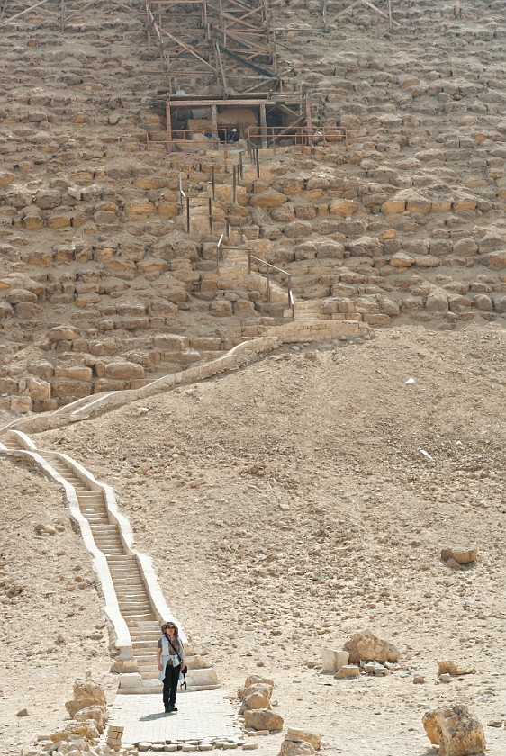 Dahshur. Entrance to the Red Pyramid. Dahshur. .