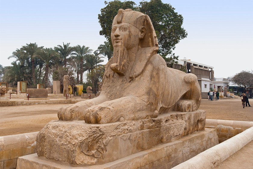 Memphis. Alabaster sphinx. Memphis. .