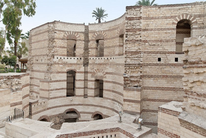 Coptic Cairo. Roman Tower. Cairo. .
