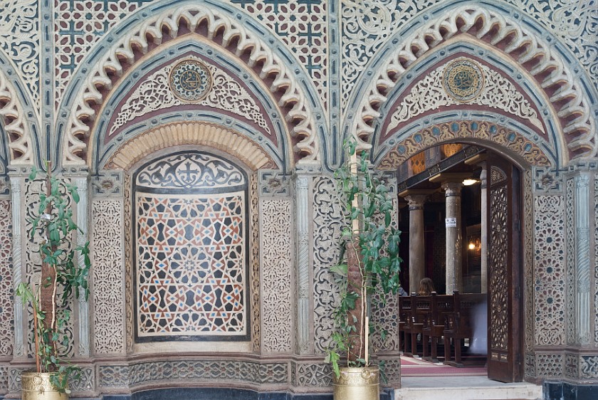 Coptic Cairo. Main entrance. Cairo. .