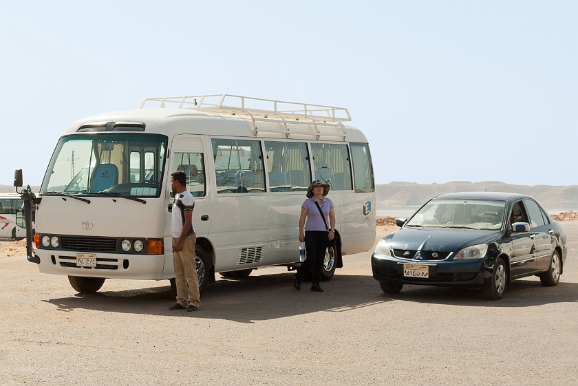 Abu Simbel. Parking lot near the temples. Abu Simbel. .