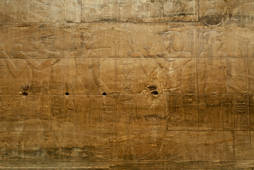 Philae Temple of Isis. Relief. near Aswan. .
