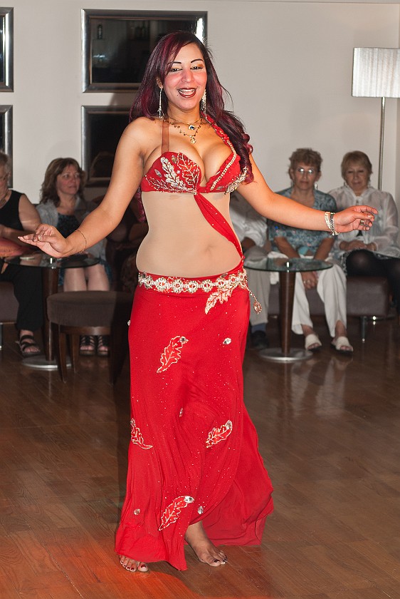 Nile Cruise from Aswan to Luxor. Belly dancer. near Esna. .