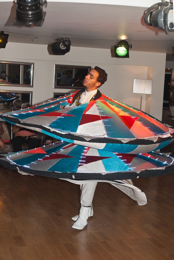 Nile Cruise from Aswan to Luxor. Whirling Dervish. near Esna. .