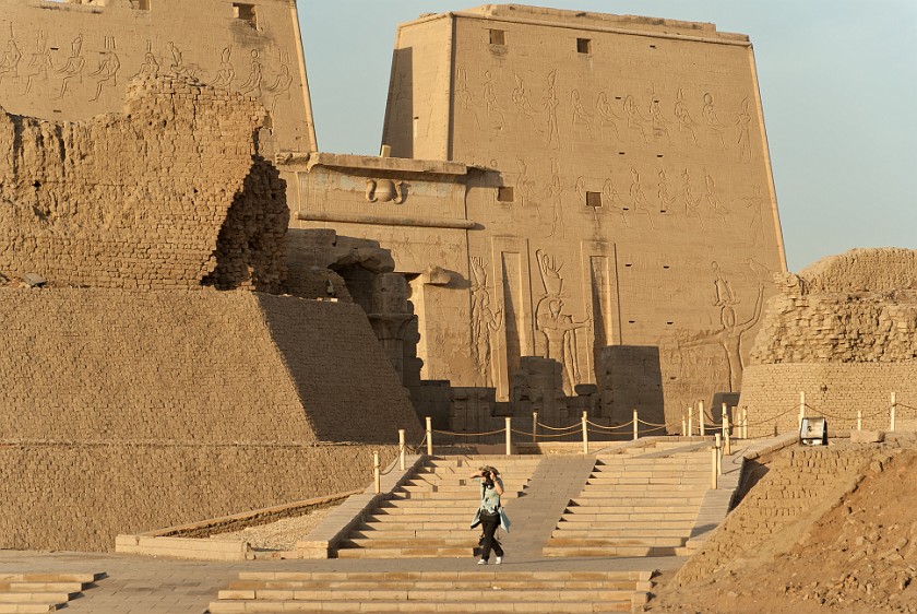 Edfu Temple of Horus. Pylon. Edfu. .