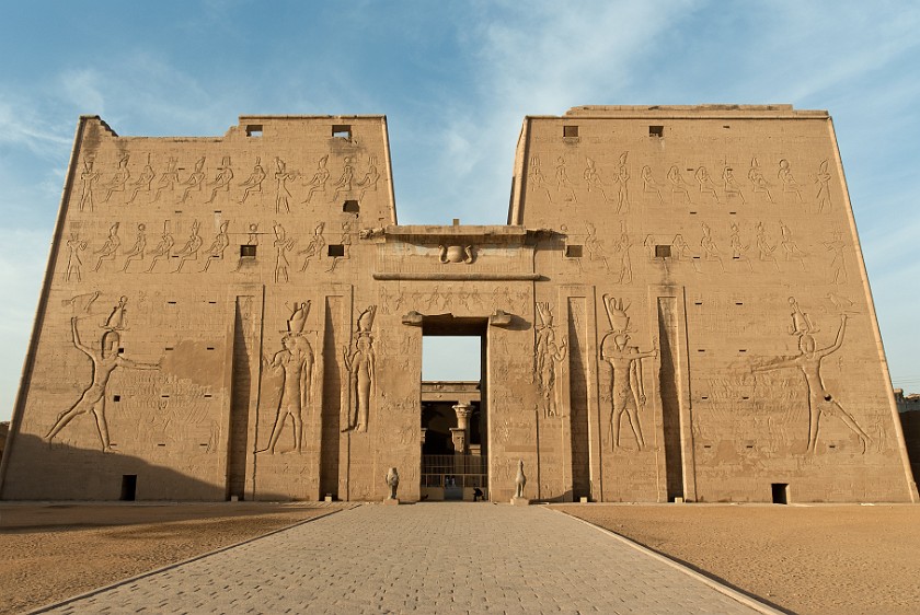 Edfu Temple of Horus. Pylon. Edfu. .