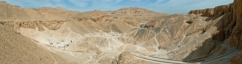 Valley of the Kings. Panoramic view on the Valley of Kings. near Luxor. .
