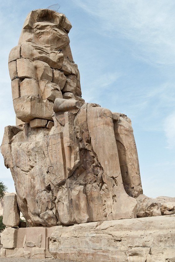 Colossi of Memnon. Right statue. near Luxor. .
