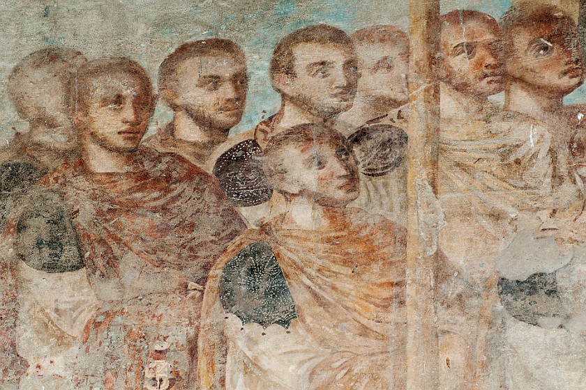 Luxor Temple. Christian painting. Luxor. .