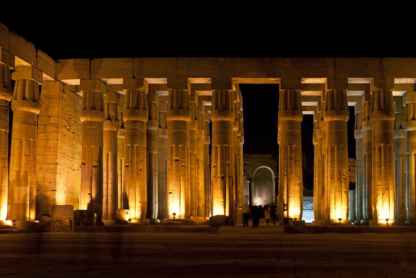 Luxor Temple. Sun Court of Amenhothep III. Luxor. .