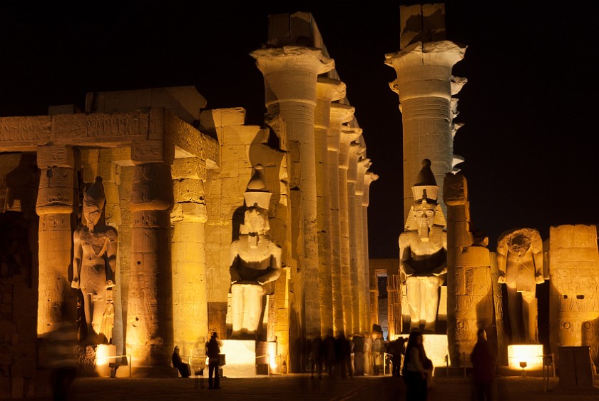 Luxor Temple. Colonnade of Amenhothep III. Luxor. .