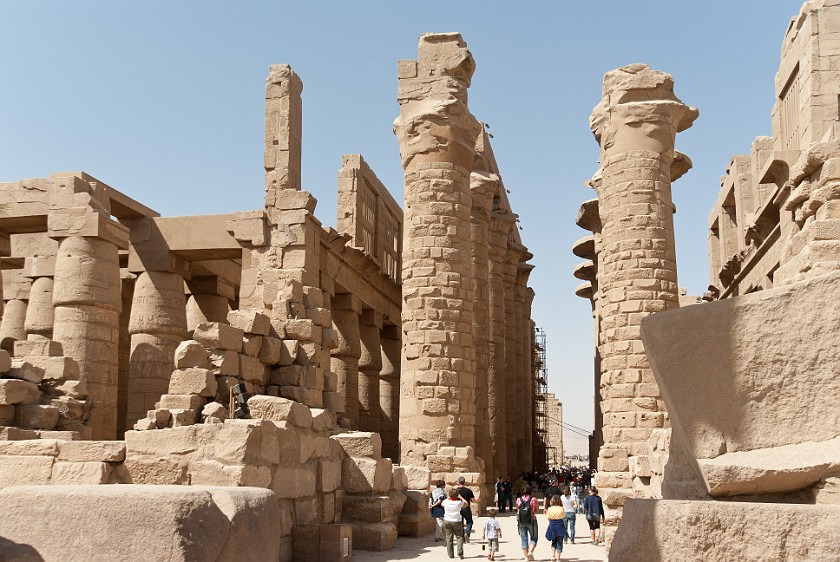 Karnak Temple of Amun. Great Hypostyle Hall. Karnak. .
