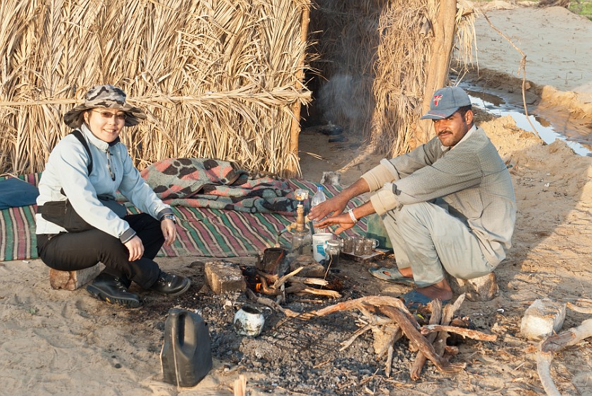 Bahariya Oasis. Tea with a local farmer. Bahariya Oasis. .