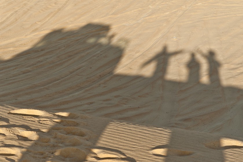 Bahariya Oasis. Shadows on a sand dune. Bahariya Oasis. .