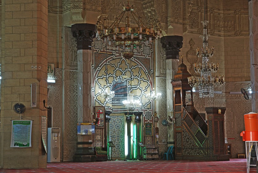 Alexandria. Pulpit and niche of the Mosque of Abu Abbas al-Mursi. Alexandria. .
