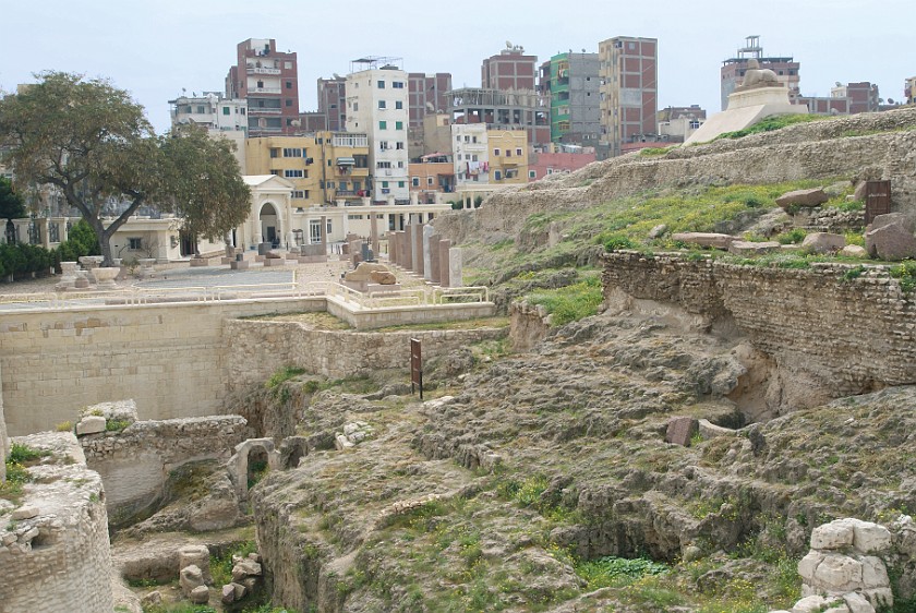 Alexandria.  Ruins at Pompey's Pillar. Alexandria. .