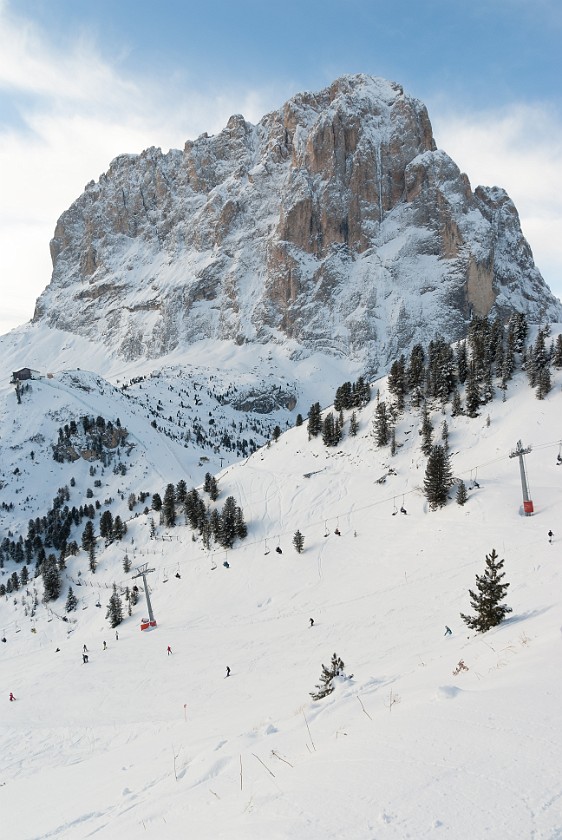 Sellaronda Counter-Clockwise. Sassolungo and Piz Sella. Gröden. .