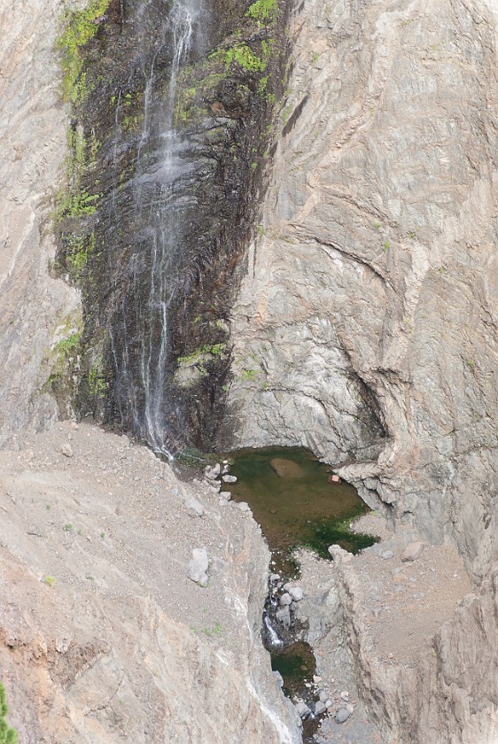 Caldera de Taburiente. Cascada de la Fondata. Caldera de Taburiente. .