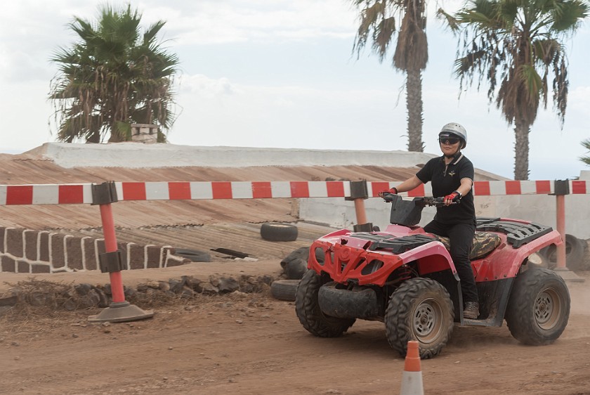 Quad Driving. Driving on the track. Arona. .