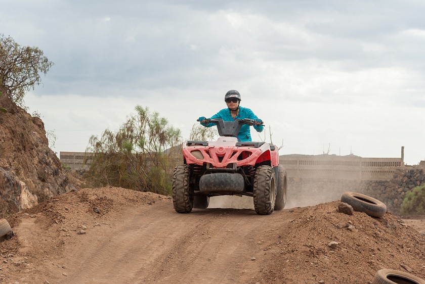 Quad Driving. Driving on the track. Arona. .