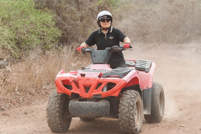 Quad Driving. Driving on the track. Arona. .