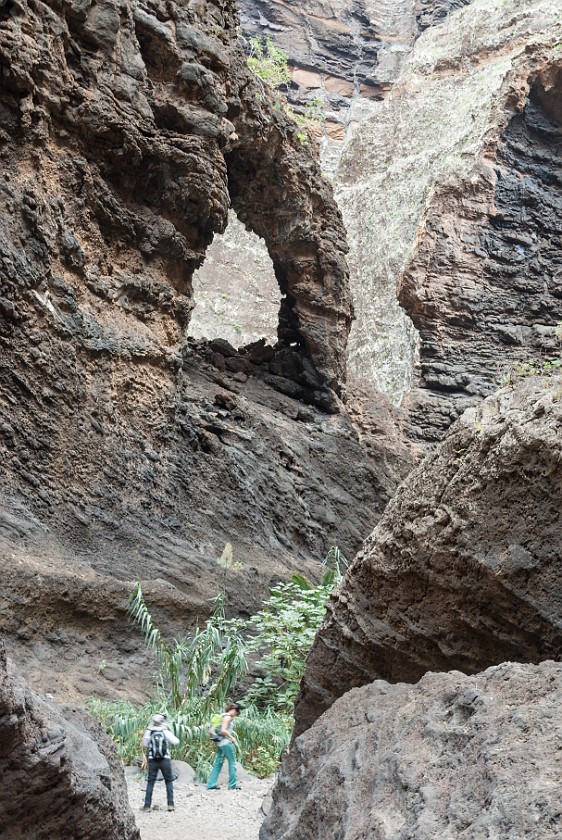 Barranco de Masca. Rock arch. Masca. .
