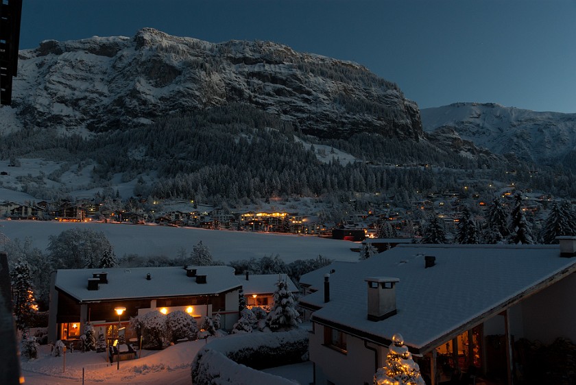 Flims. Night view on Flims. Flims. .