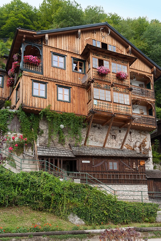 Hallstatt. Traditional house. Hallstatt. .