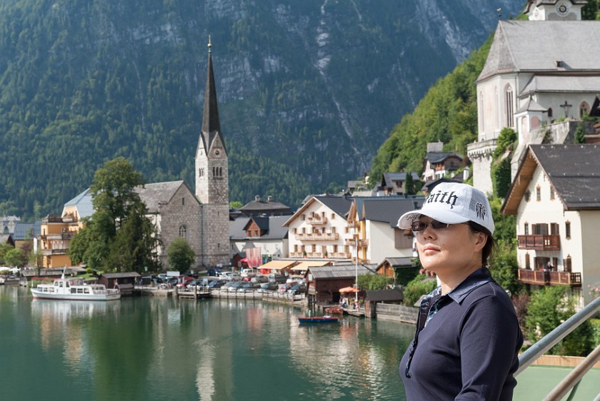 Hallstatt. Portrait from the photo point. Hallstatt. .