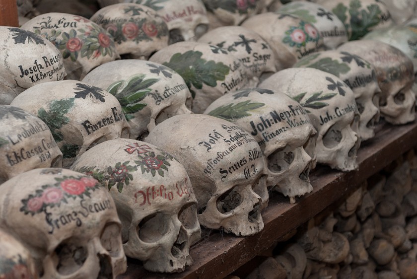 Catholic Church. Skulls. Hallstatt. .
